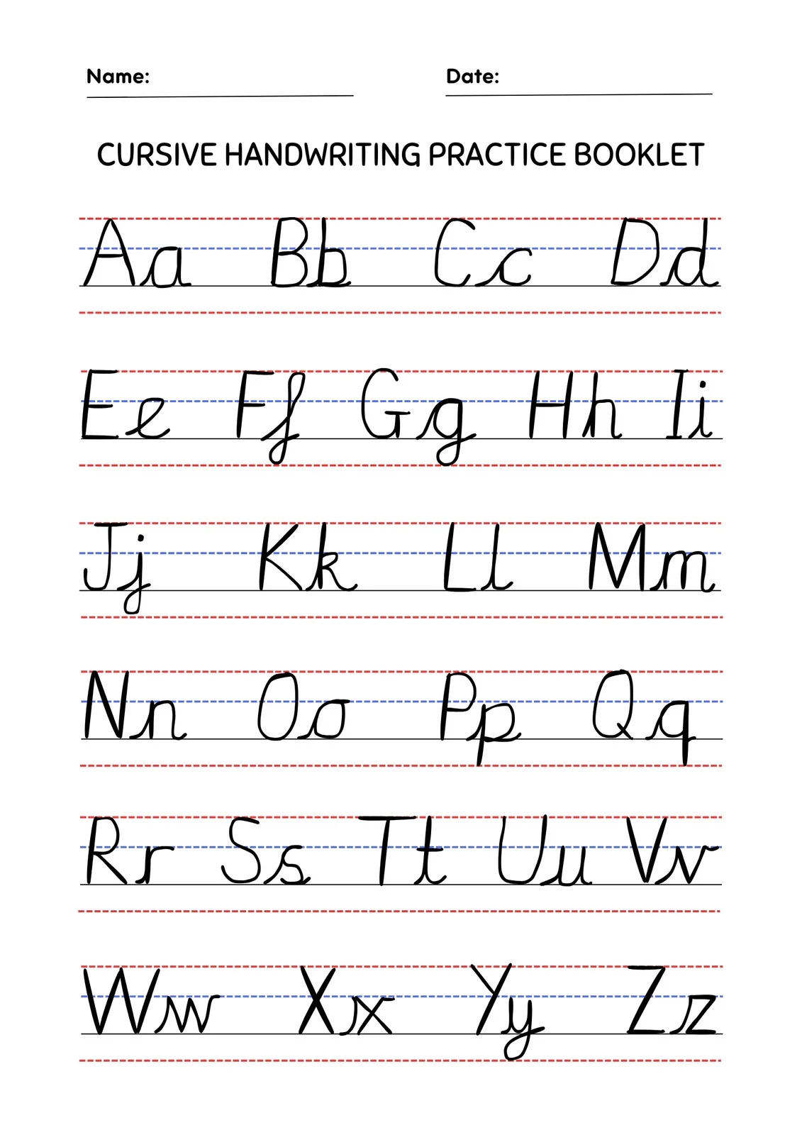 Cursive Writing Writing Free Printable Cursive Handwriting Worksheets | Ultimate Printable Hub