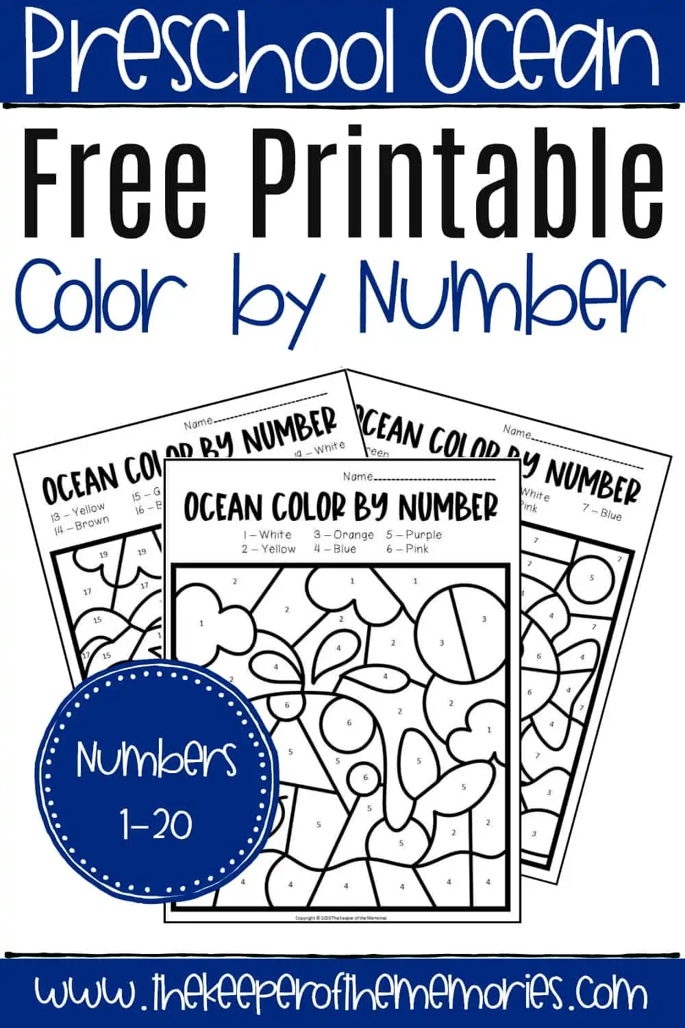 Numbr One Worksheet Free Printable Color By Number Worksheets | Ultimate Printable Hub