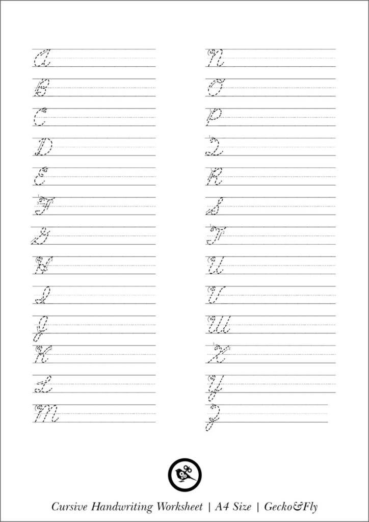 Cursive Writing Writing Free Printable Cursive Handwriting Worksheets | Ultimate Printable Hub